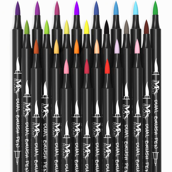 Felt Brush Pens, Basic Colors - Set of 24 –