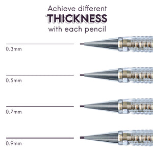 Essential Mechanical Pencil Set (4 sizes)