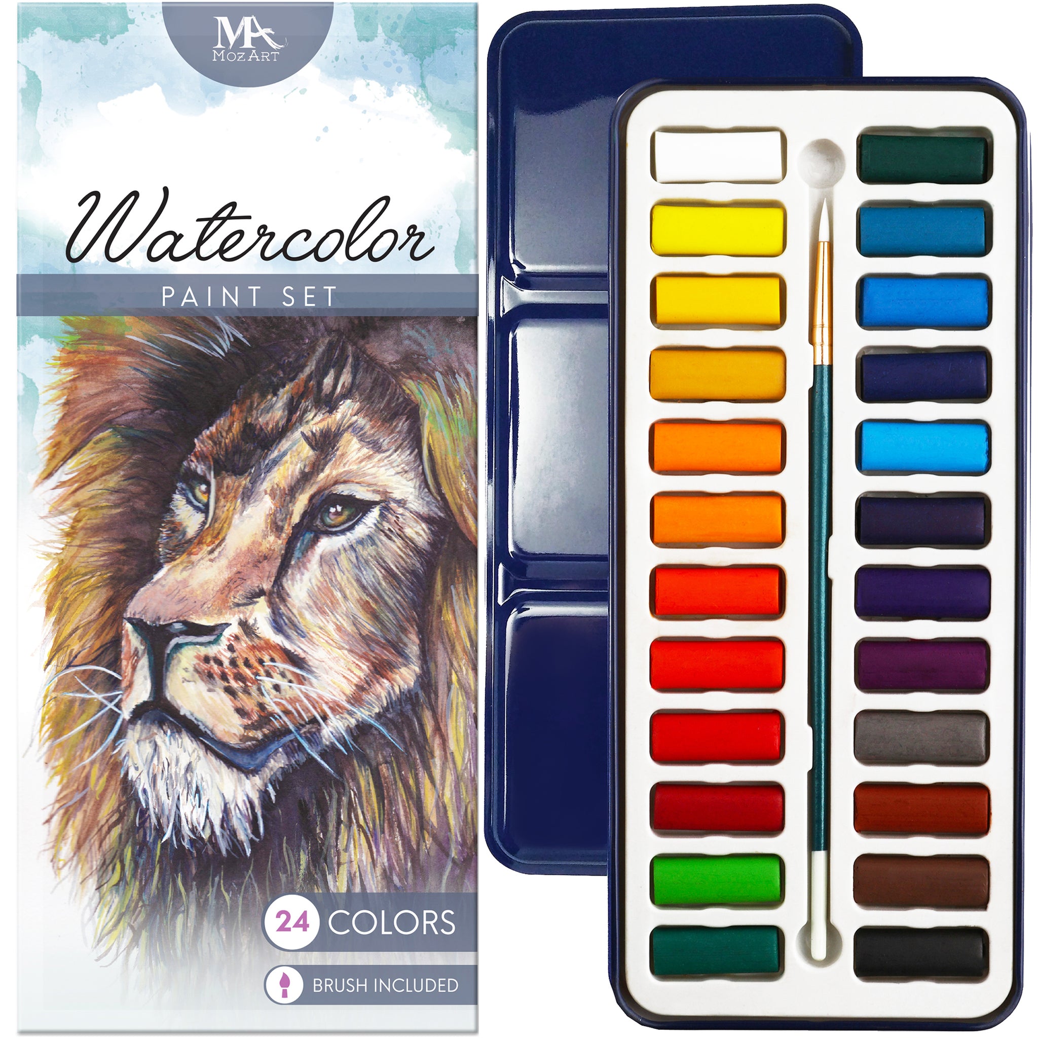 Watercolor Paint Set (24 Colors) For Students, Artists & Beginners - MozArt  Supplies USA