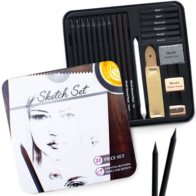 Sketch Bundle - 22-piece Sketch Set plus 60-page Sketch Pad