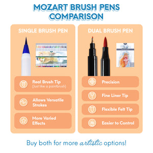 Dual Brush Pens - 24 Colors