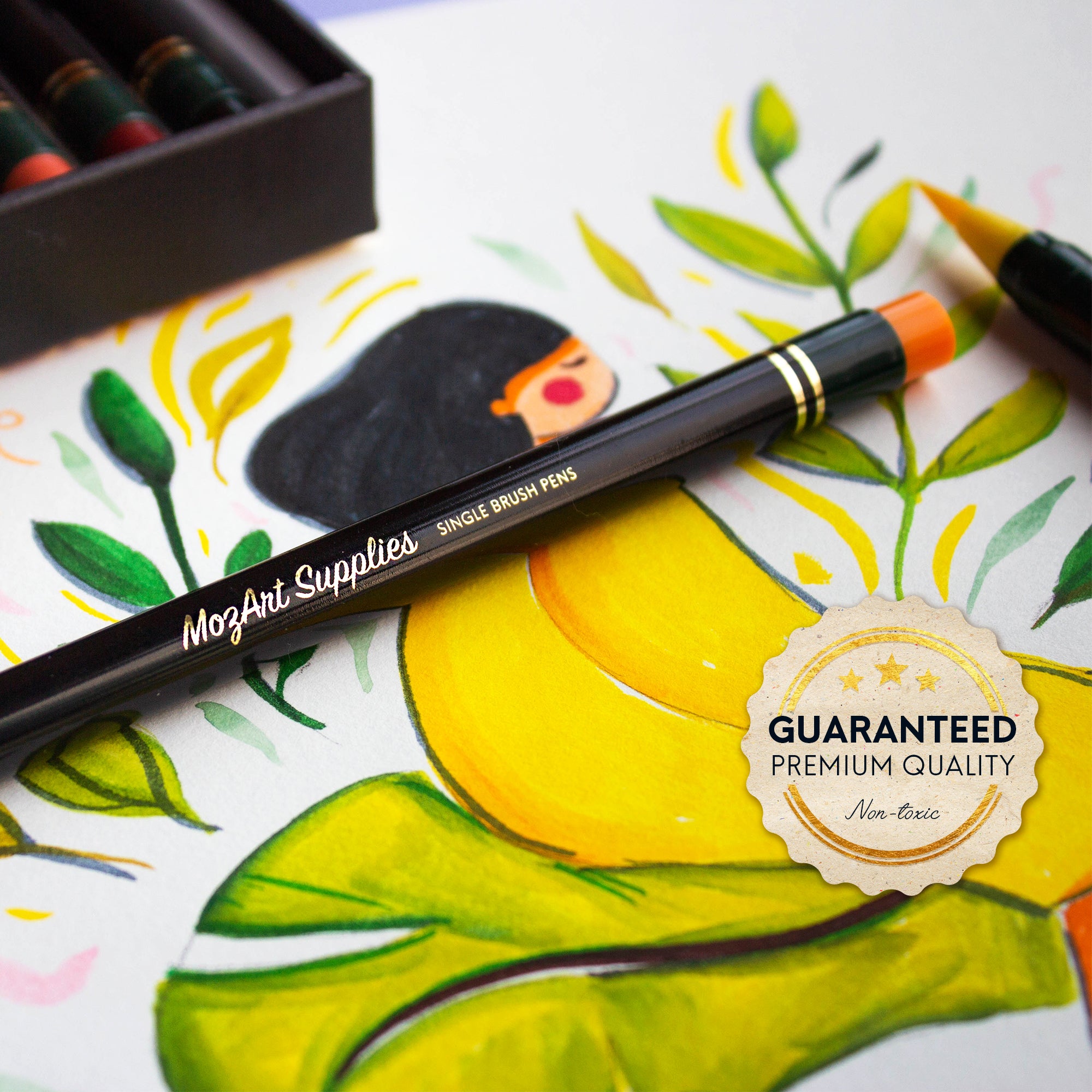 20 Color Premium Painting Soft Brush Pen Set Watercolor Markers