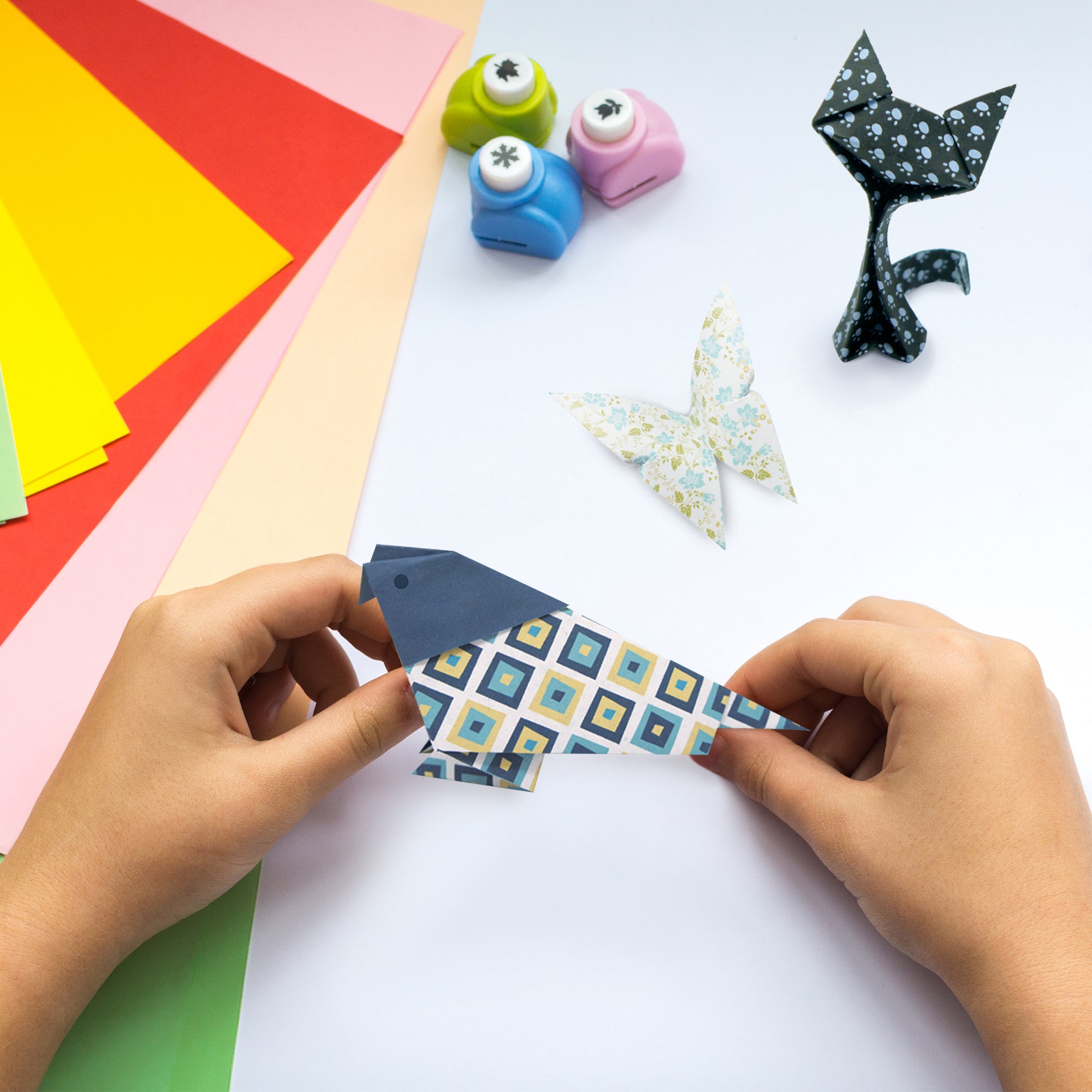 10 pack] Activating Origami Paper Set